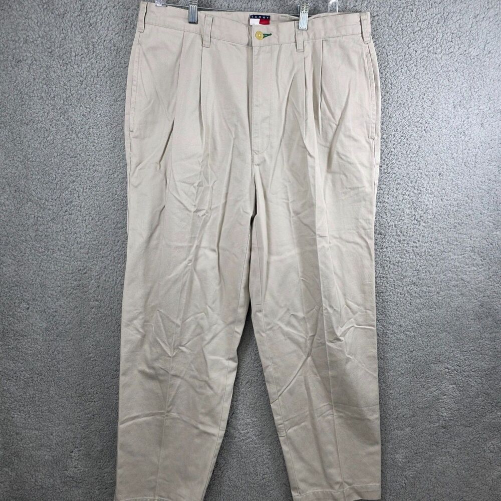 Tommy Hilfiger Beige Chino Dress Pants Slacks Chino's Size 35x30